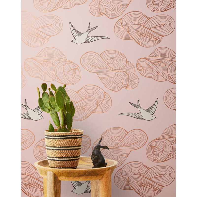 Daydream Wallpaper | Black / Traditional / Roll - 27" x 30', Gold