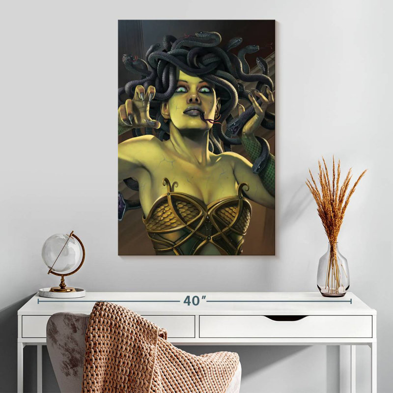 Kelan Medusa, 30" H x 20" W