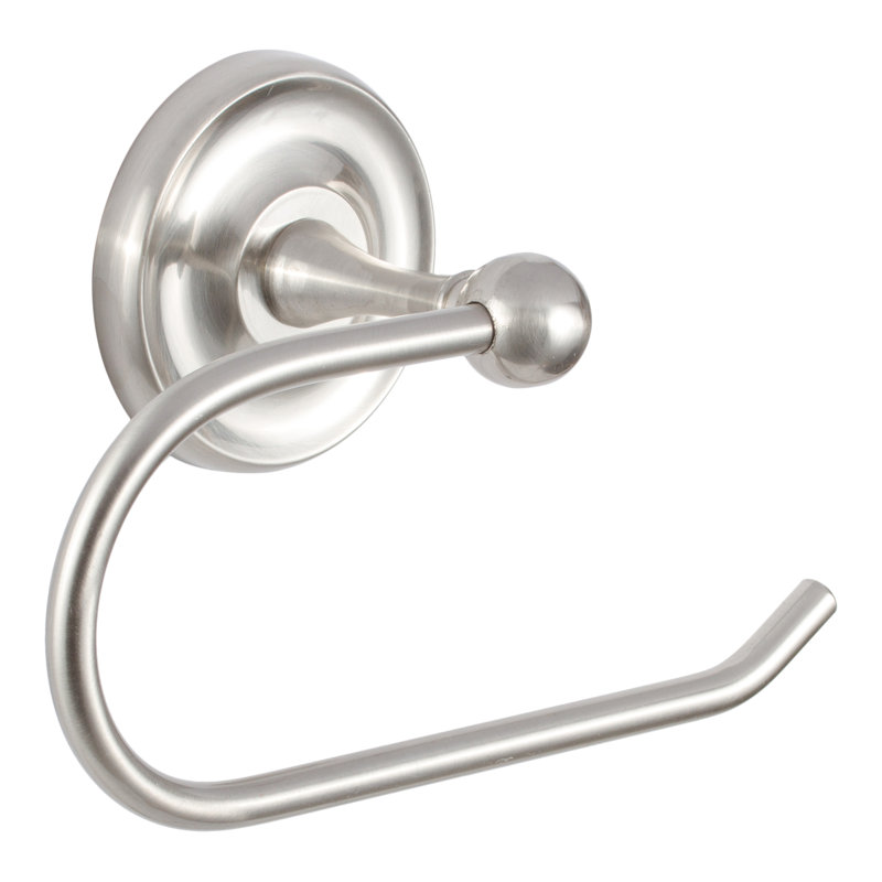 Pinedale Single Post Paper Holder, Satin Nickel