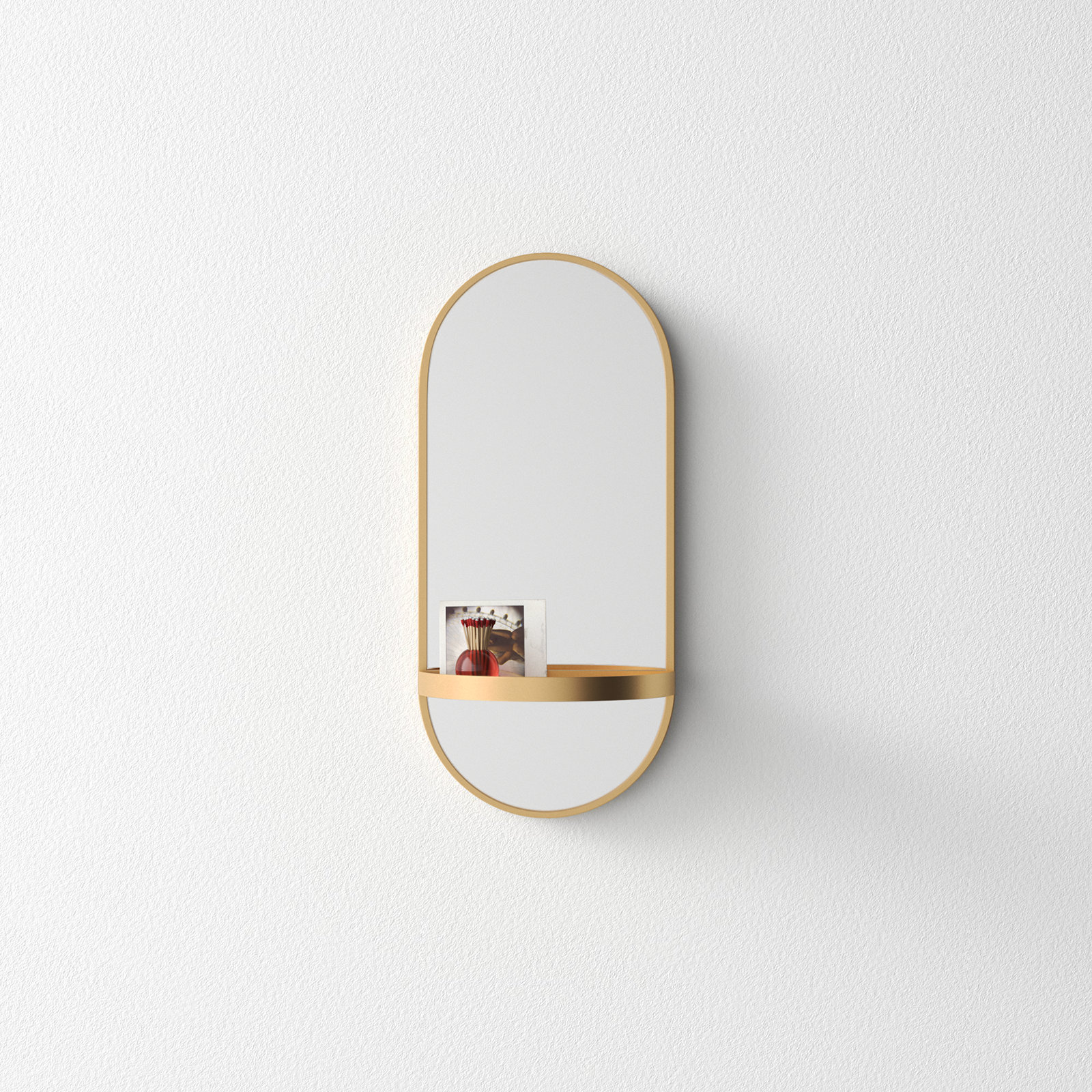 Lumi Accent Mirror, Gold, 24.25" H x 11 W