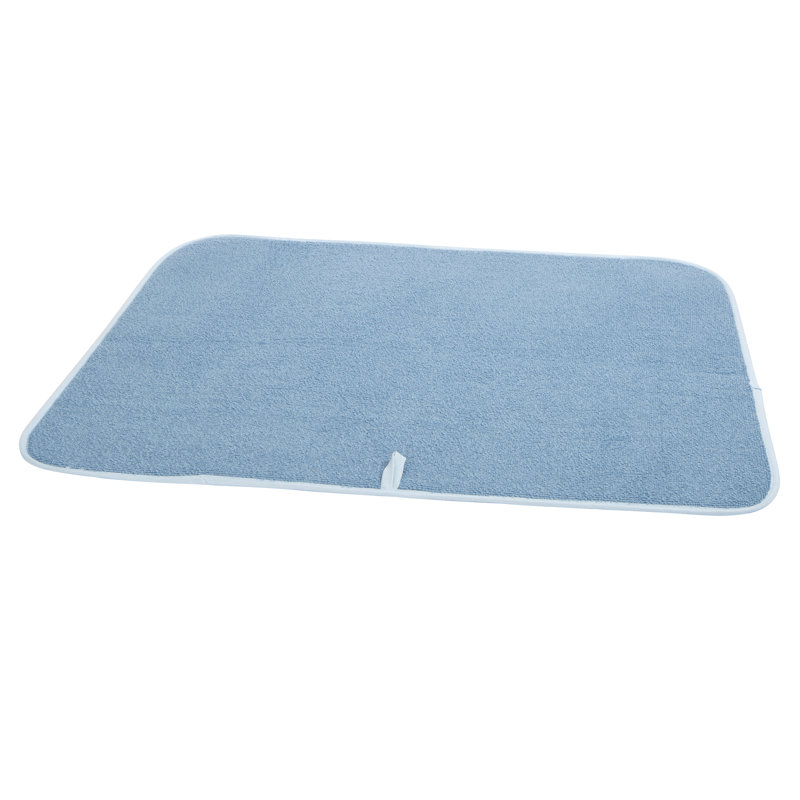 Tapis de séchage en microfibre XL, Bleu