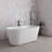 59" Streamline Soaking Freestanding Tub With Internal Drain-108964761