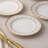 Noritake Trefolio Gold Set of 4 Bread & Butter/Appetizer Plates, 6-1/2"