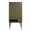 Armoire à vin Yoela, cuir et aluminium