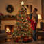 Green Artificial Christmas Tree with Metal Stand, Indoor Fire Retardent PVC Tree-106734806