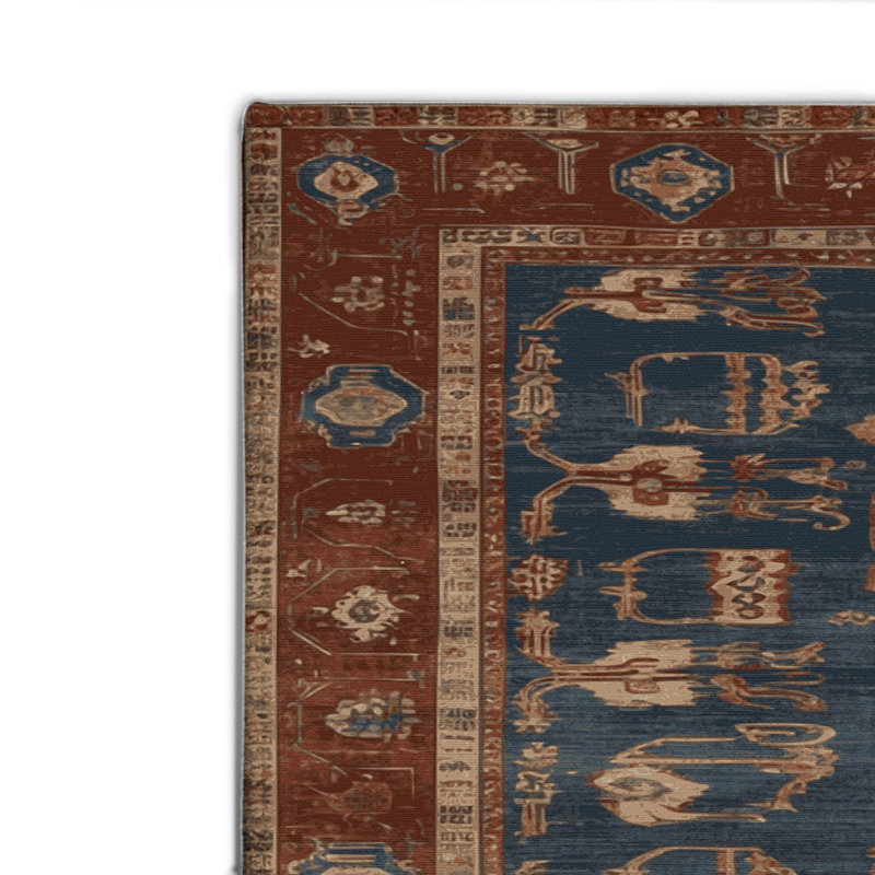 Tapis turc intérieur et extérieur brun, Rectangulaire 2 pi x 3 pi