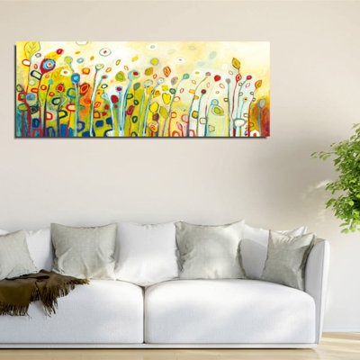 Superbe peinture sur toile décorative, 11,8 po x 31,5 po | 100% toile de qualité supérieure avec cadre 100% bois (épaisseur: 1,2 po) | Décoration murale parfaite pour le salon, la chambre à coucher et le bureau, design élégant et accrocheur