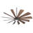 65" 12 - Blade Outdoor LED Smart Windmill Ceiling Fan with Remote Control and Light Kit Included