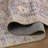 Soft Distressed Oriental Taupe Hallway Runner Rug, Machine Washable-2078647615