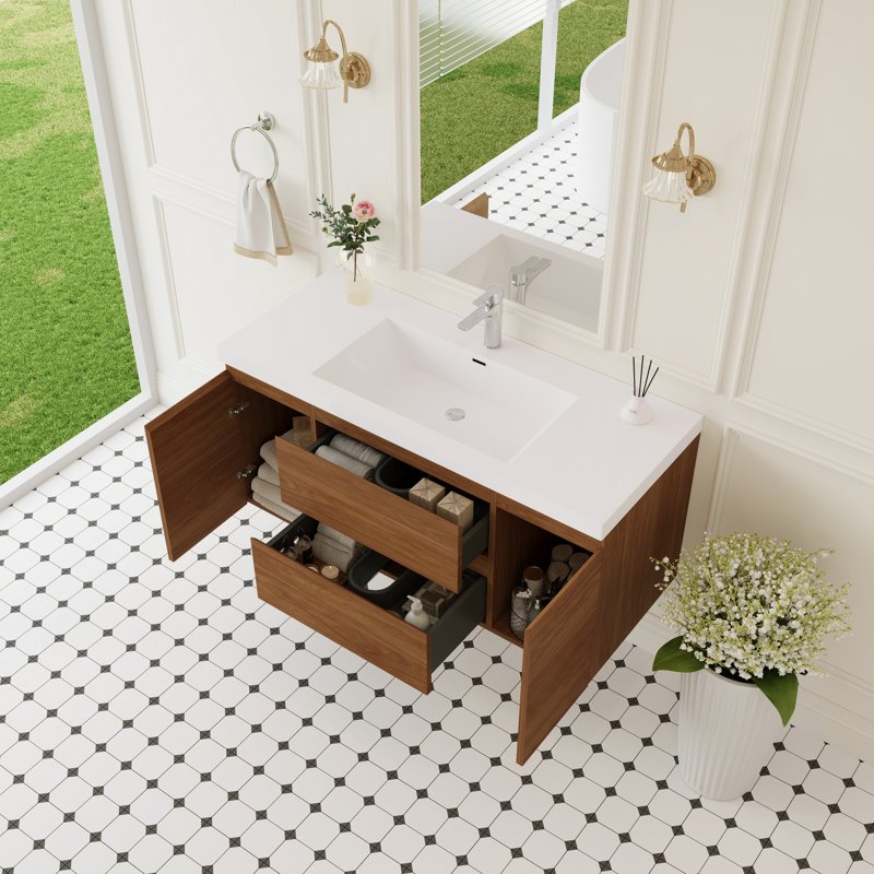48" Floating Bathroom Vanity with Sink