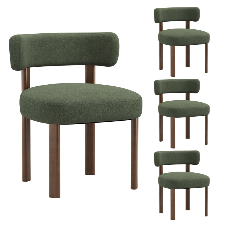 Chaise rembourrée Modern, Vert