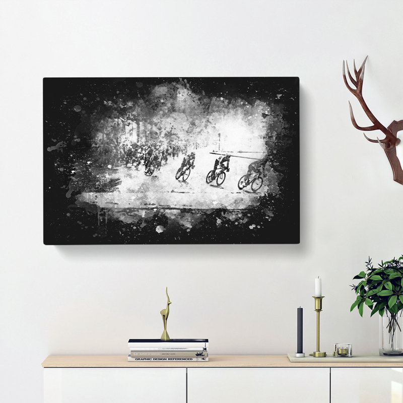 Tour De France Cycling - Wrapped Canvas, 35cm H x 50cm W x 3cm D