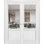 Portes françaises en verre transparent Lucia