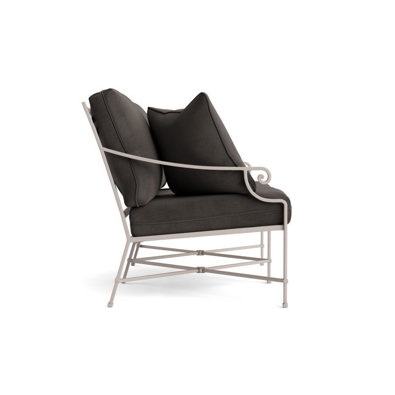 Venetian Outdoor 2 - Seat Loveseat, Dove, Fusion Charcoal