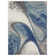 Tapis bleu abstrait San Michele