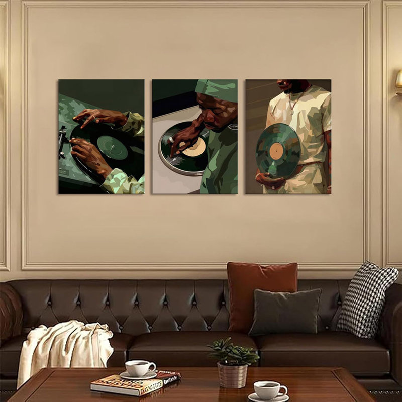 3 Piece Wrapped Canvas Print, 60 cm H x 40 cm W