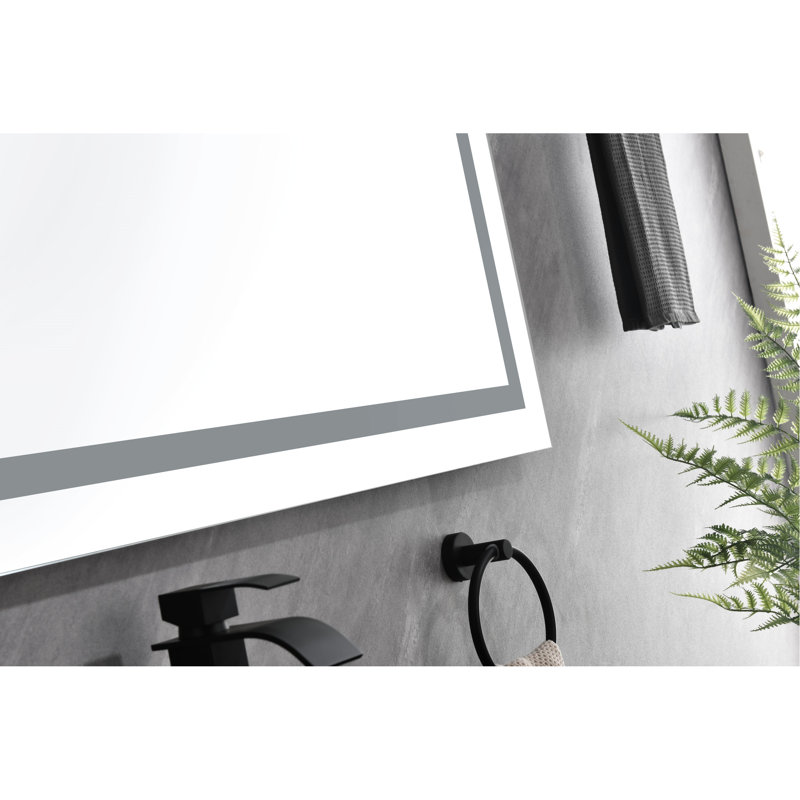 Miroir de salle de bain 84 po x 40 po à DEL à intensité variable avec brouillard, 3 couleurs, mémoire, optimiser le maquillage brillant, les soins de la peau et le rasage à nouveau Grande atmosphère idéale