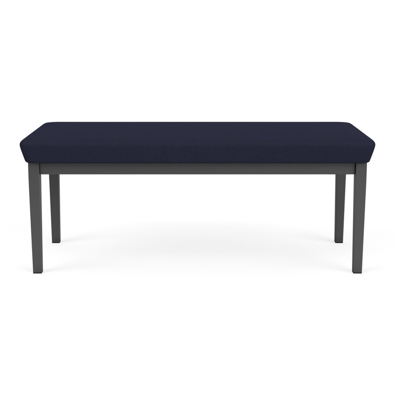 Structure en métal Lenox, Gris anthracite, Bleu marine Visite Libre - Tissu uni