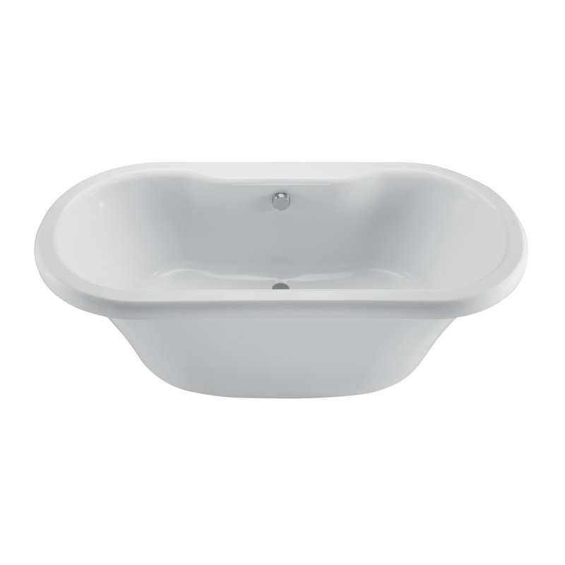 Baignoire de trempage autoportante MTI Solutions, Blanc, H 23,5 po x l 30 po x L 71,25 po
