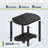17 in. 2-Tier Oval HDPE Outdoor Side Table-1091102180