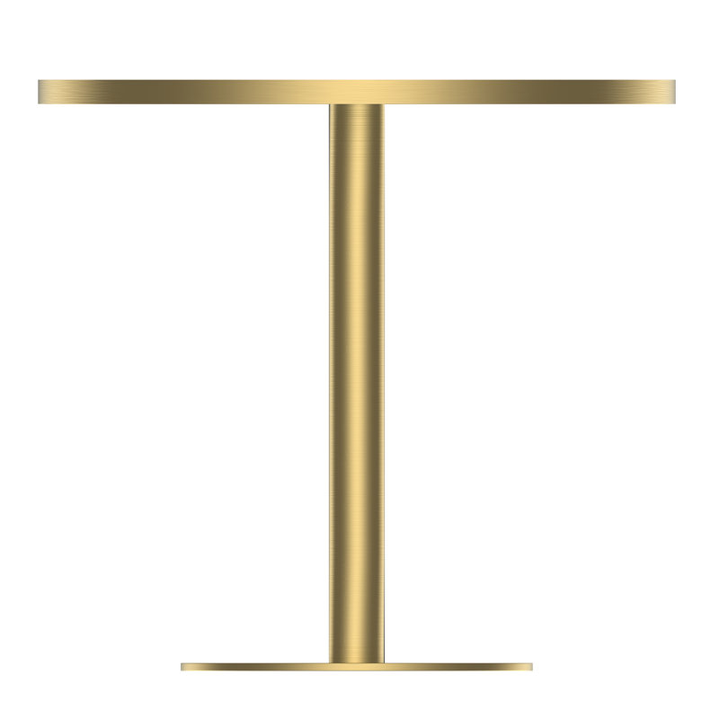 Table bistro ronde de 31,5 pouces avec plateau en faux marbre et plateau en métal robuste, facile à assembler, diamètre de la structure en métal robuste