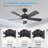 5 Blade Smart Ceiling Fan With Light, Remote Control, Reversible Dc Motor, Dual Finish Blades-1496685617