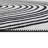 Rectangle Bledian Abstract Machine Woven Recycled P.E.T. Area Rug in White/Black-31558433