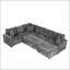 Divan-lit modulaire avec canapé-lit de rangement de 112,2 po-500706324