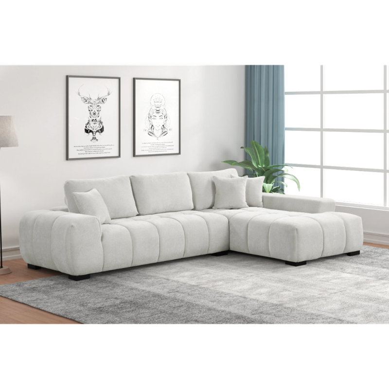 Manhattan Sectional, Gray Fabric