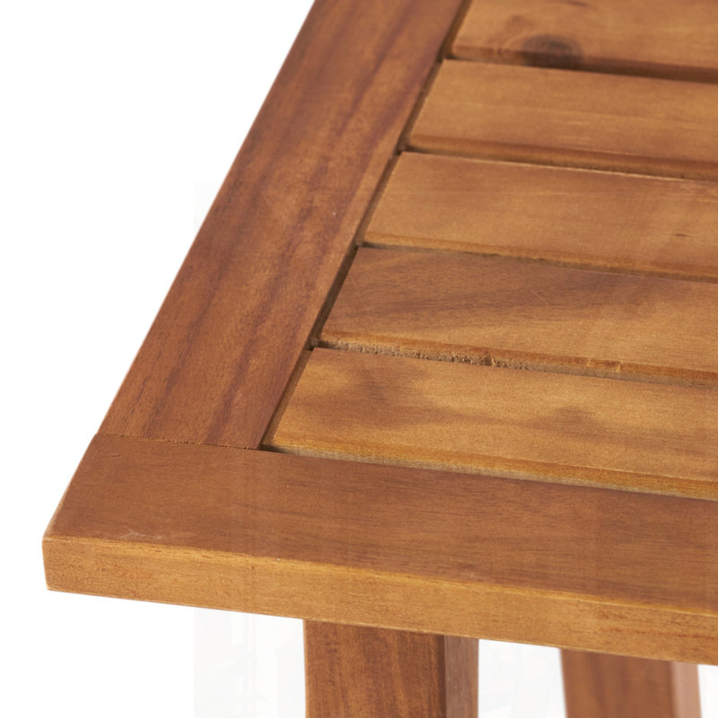 Acacia Wood Accent Side Table, Teak