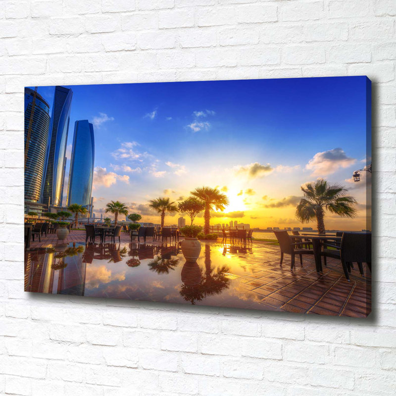 Abu Dhabi East - Wrapped Canvas Print