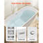 170.2mm x 74.9mm Freestanding Soaking Acrylic Bathtub