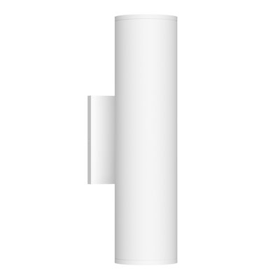 Lorna 12-in (3-in Dia.) 36 Degree Optic White LED Wall Sconce Up/Down Light