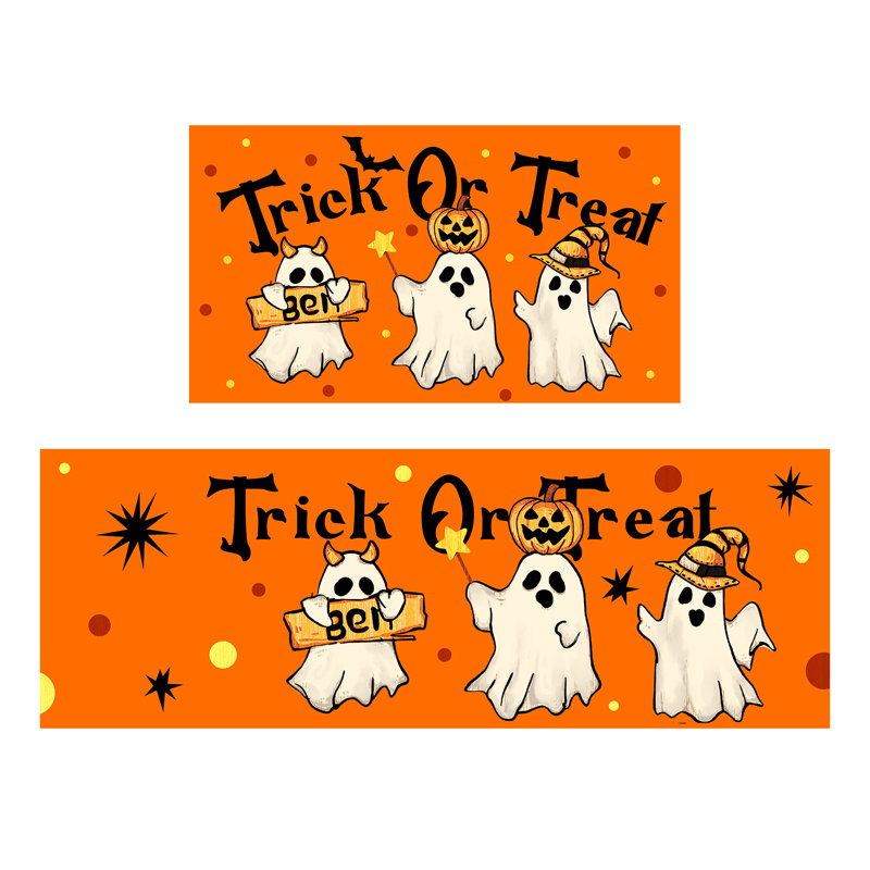 Tapis et tapis de cuisine d'Halloween