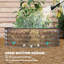Lit de jardin surélevé, pot à fleurs galvanisé de 1 pi, argent-2033513929