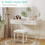 Petit tabouret de coiffeuse, tabourets de coiffeuse mignons avec coussin en fausse fourrure de lapin, fauteuil de coiffeuse blanc pour petits espaces, salon, chambre à coucher, vestibule, repose-pieds repose-pieds pour canapé Sillas Modern