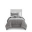 Ensembles de literie gris moderne, édredon en polyester avec motif matelassé pour la maison