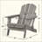 Oversize Embossed Wooden Outdoor Folding Adirondack Chair With Pre-Assembled Backrest & Seatboard, Wood Patio Chair For Garden Backyard Porch Pool Deck Firepit-1109323578