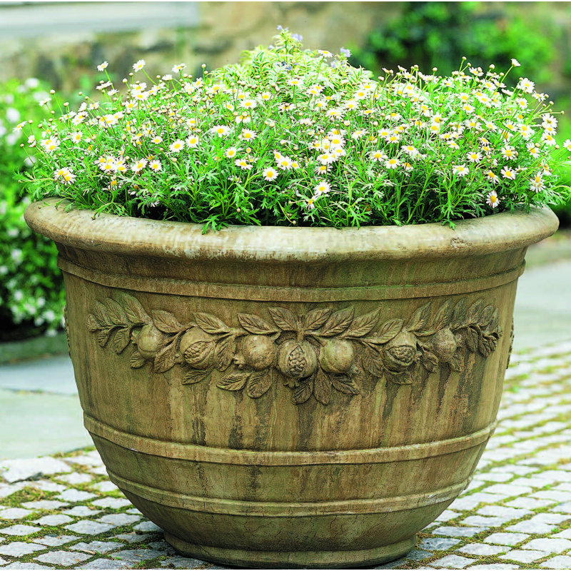 Handmade Planter, Aged Limestone