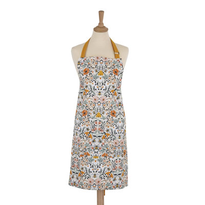 Easter Floral Cotton Bib Apron