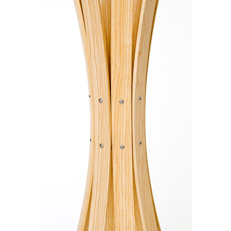 Solid Wood Freestanding Coat Rack, Clear