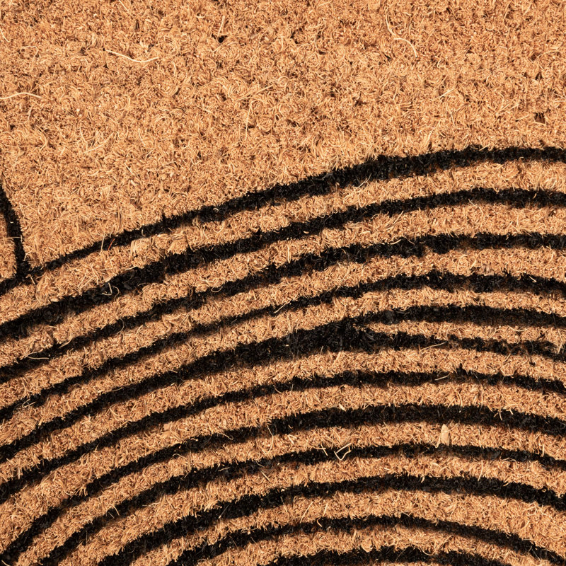 Wave Print Coir Doormat