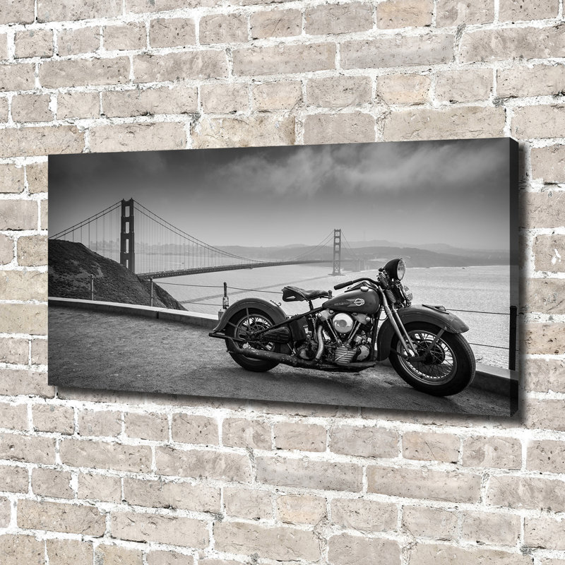 Motorcycle - Wrapped Canvas Print
