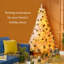 Sapin de Noël artificiel Douglas 6 pi avec branches réalistes, 250 lumières DEL blanc chaud et 1000 pointes-2087191164