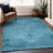Premium Machine Washable Kiyondrea Blue Rug