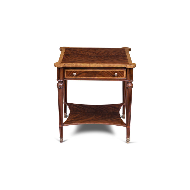 Scarborough House Solid Wood End Table, Mahogany