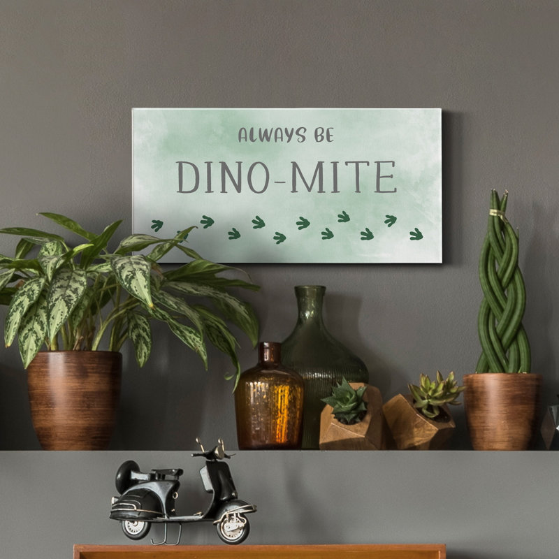 Dino-Mite - reproduction sur toile tendue, H 16 po x l 8 po x P 1 po