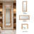 Rectangular Rattan Full‑Length Mirror-1082657643