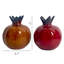 WQ07081ANE Vase contemporain en céramique de grenade: pièce décorative 4,3 po x 5 po, 2 pièces