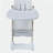 Adjustable Baby High Chair 0-6 Years – Portable Infant Feeding Seat with Safety Belt, Silent Lockable Wheels & Easy-Clean Design for Home, Dining, Living Room, Bedroom (White)-2089686786